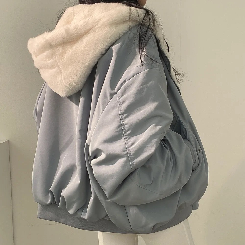 Oversized Losse Dubbelzijdige Dames Jas, Voor Een Warme Winter - Sylvia