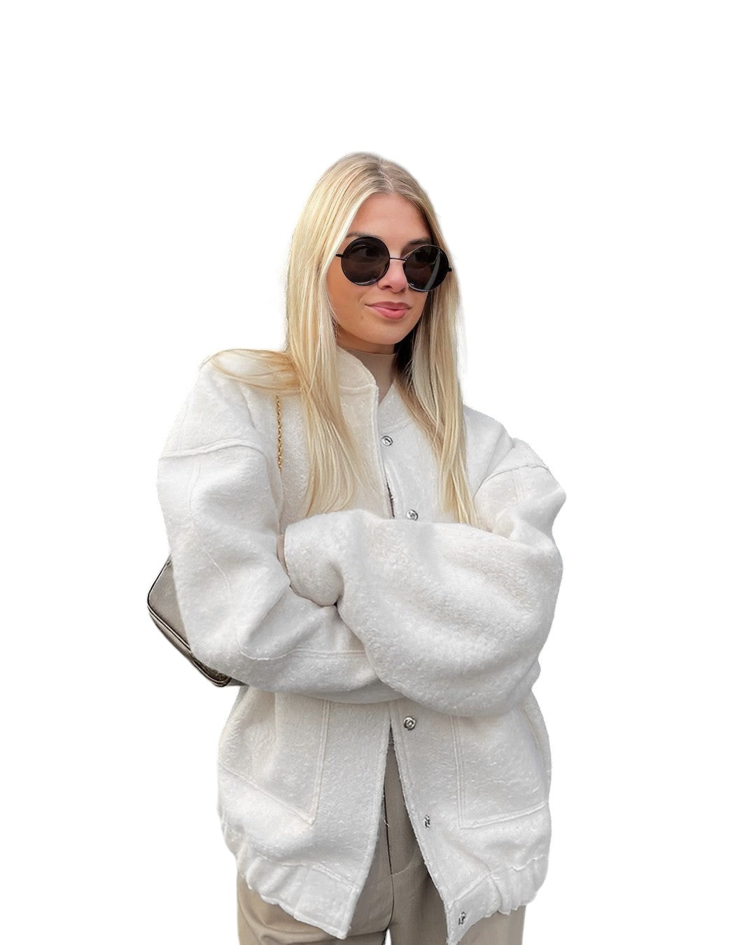 Oversized Losse En Warme Bomberjas Voor dames - Lillian